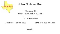 Business Card or Personal Address Card
